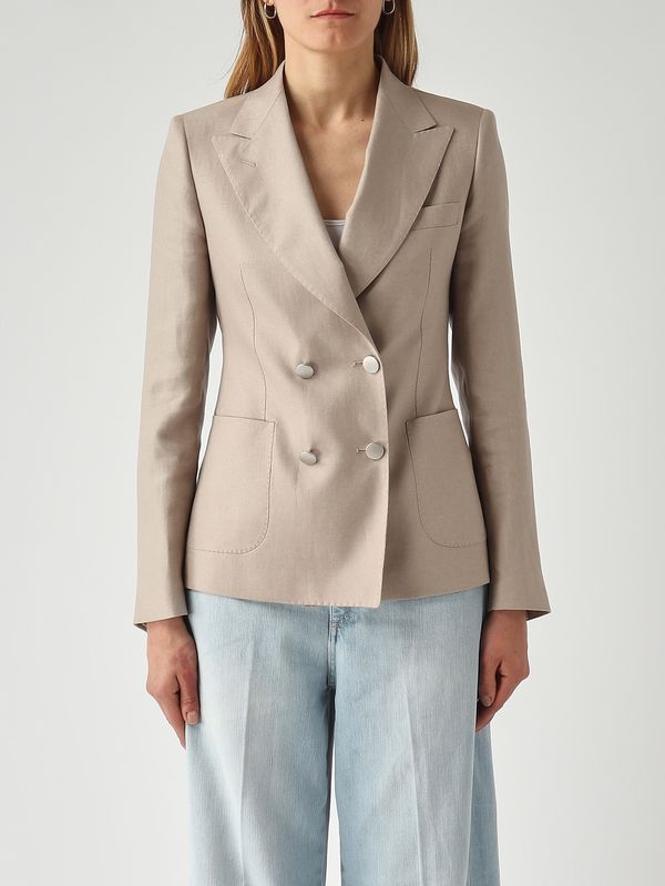 1. Blazer de lino J-Coral para mujer Tórtola Tagliatore jcoral1ek340021