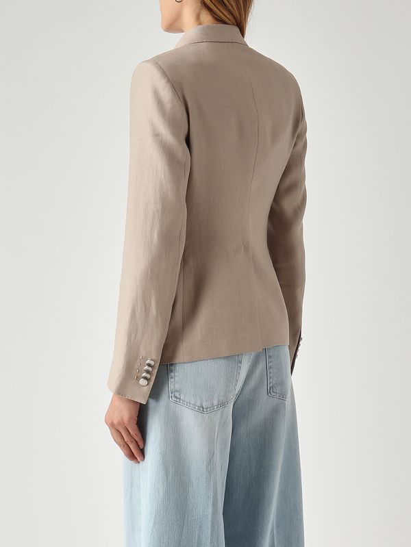 4. Blazer de lino J-Coral para mujer Tórtola Tagliatore jcoral1ek340021