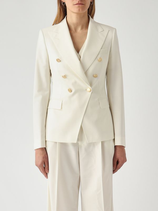 1. Damenblazer Alicya aus Stretch-Schurwollmischung Sahne Tagliatore jalicya10bpe150188