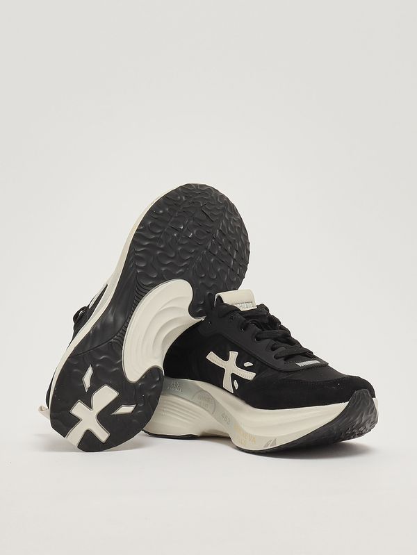 4. Hill 8241 women's sneakers in leather and nylon Black Premiata hill8241