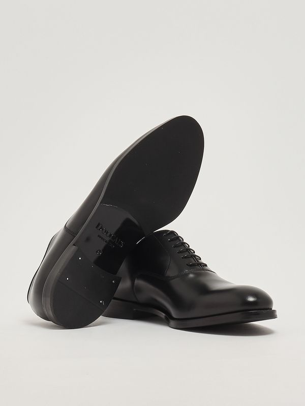 4. Stringata uomo Oxford in pelle spazzolara Nero Doucal's du2630monzuf269