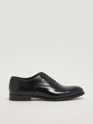 1. Zapato Oxford de hombre en piel cepillada. Azul marino