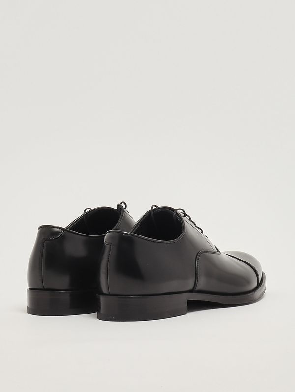 3. Stringata uomo Oxford in pelle spazzolata Nero Doucal's du1002monzuf269