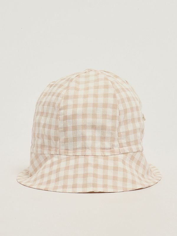 1. Gorro para recién nacida de mezcla de algodón Blanco-Nude 1+ in the family egas