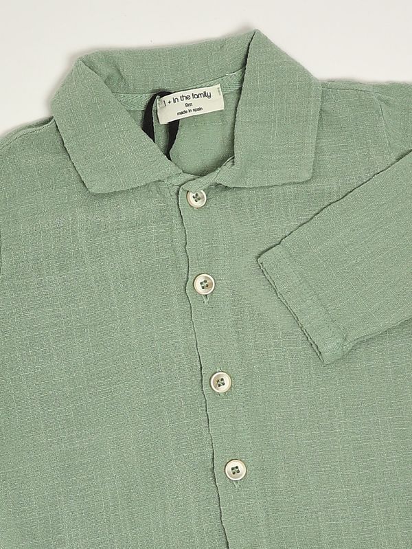 3. Camicia neonato in cotone Verde 1+ in the family jafre
