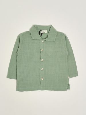 1. Camicia neonato in cotone Verde