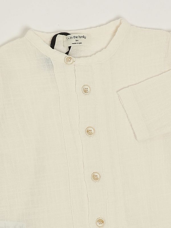 3. Camicia neonato in cotone Latte 1+ in the family pubol