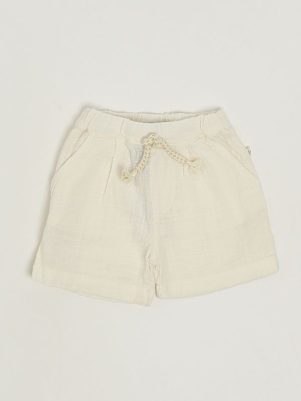 Pantaloncino neonato in cotone Latte 1+ in the family