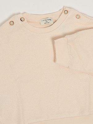 3. Felpa neonata in misto cotone Nude