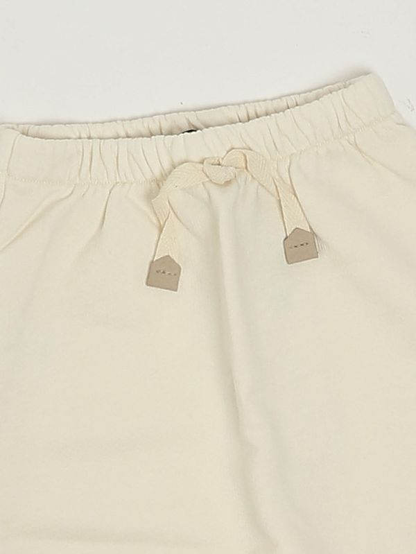 3. Pantalone neonato in misto cotone Ecrù 1+ in the family telos