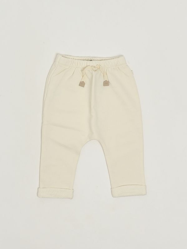 Pantalone neonato in misto cotone Ecrù 1+ in the family