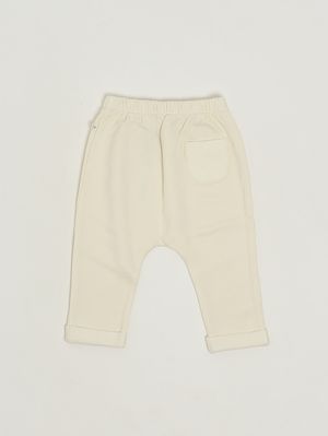 2. Pantalone neonato in misto cotone Ecrù