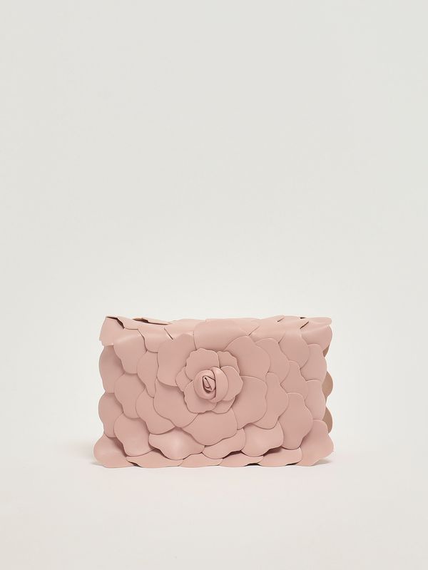 Pochette Caleta en simili cuir pour femme Rose nude Twentyfourhaitch
