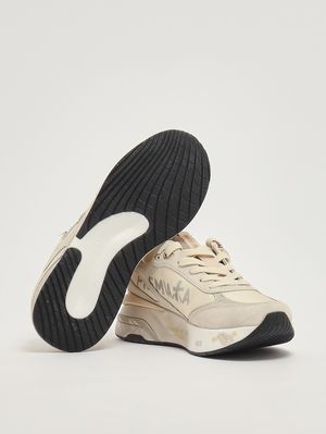4. Moerund 8080 Damen-Sneaker aus Leder Weiß