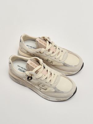 2. Moerund 8080 Damen-Sneaker aus Leder Weiß