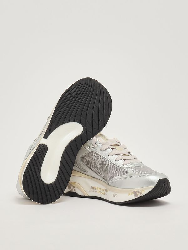 4. Moerund 8084 women's leather sneakers Silver Premiata moerund8084