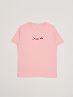 1. Mädchen-T-Shirt aus Baumwolle Aprikose