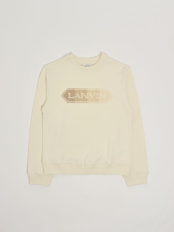 Sweat-shirt en coton pour fille Crème Lanvin