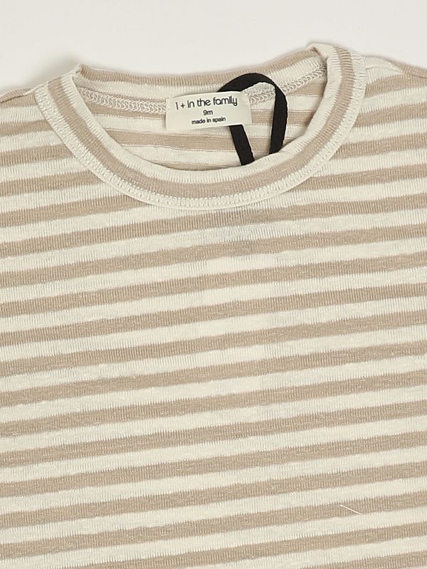 3. T-shirt neonato in lino stretch Beige 1+ in the family saus