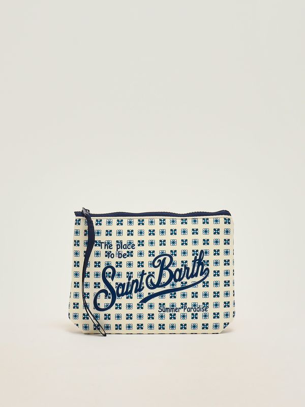 Aline Pochette aus Scuba-Stoff Elfenbein MC2 Saint Barth