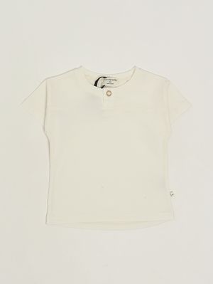 1. T-shirt neonato in cotone Avorio