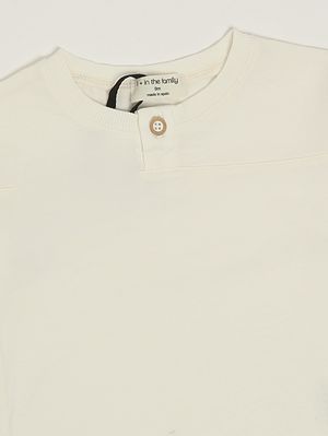 3. T-shirt neonato in cotone Avorio