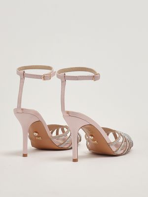 3. Sandales femme Los Angeles en simili cuir. Poudre
