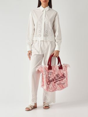 2. Pantalon femme Inez en coton Blanc