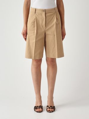 1. Bermuda donna Bryana in misto lino stretch Chantilly