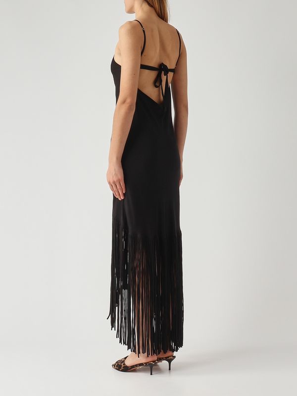 4. Badia Damenkleid aus Viskosemischung Schwarz Pinko 106825a3ay