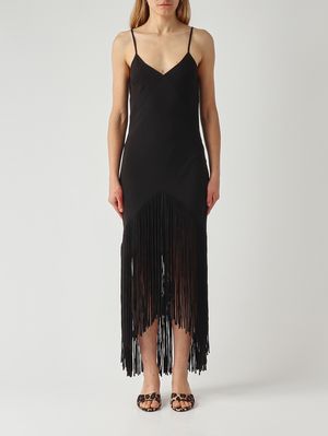 1. Badia Damenkleid aus Viskosemischung Schwarz