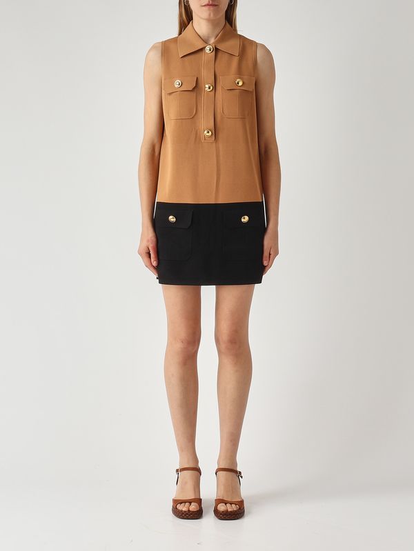1. Robe en maille de viscose mélangée pour femme Daim noir Elisabetta Franchi am31b62e2