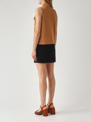 4. Robe en maille de viscose mélangée pour femme Daim noir