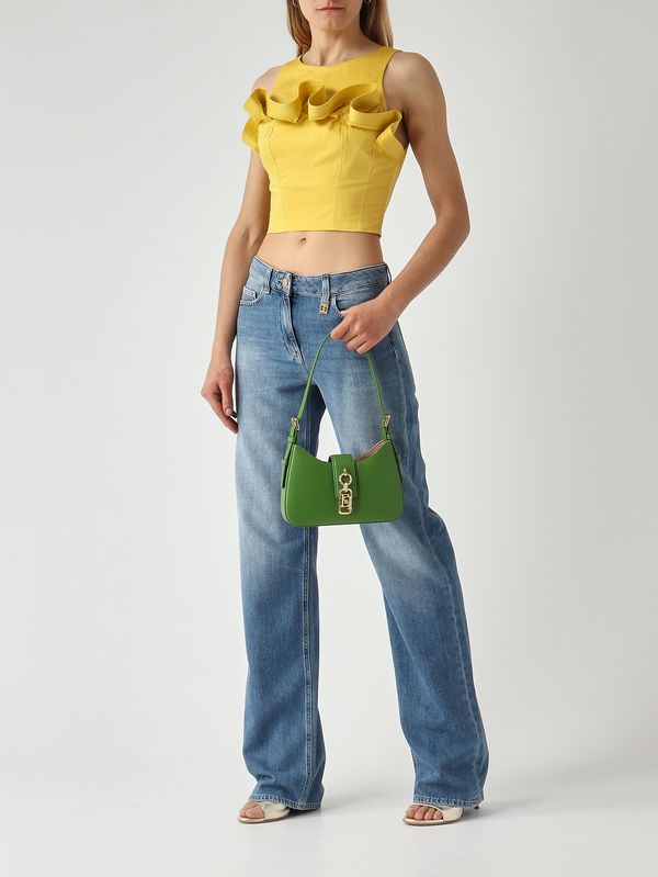 2. Top de mujer de algodón elástico Amarillo Elisabetta Franchi to05462e2