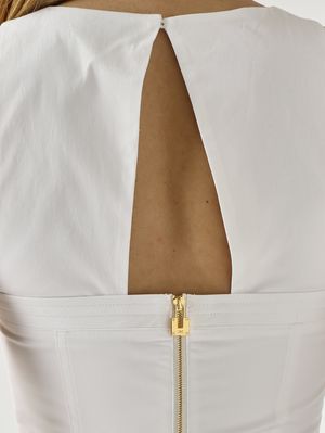 5. Top donna in cotone stretch Bianco