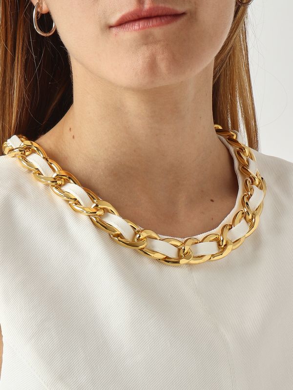 5. Top de mujer en mezcla de lino elástico. Marfil Elisabetta Franchi to06062e2