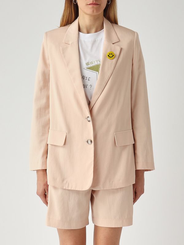 1. Blazer de mujer en mezcla de algodón Rosa empolvado Nenette bessie