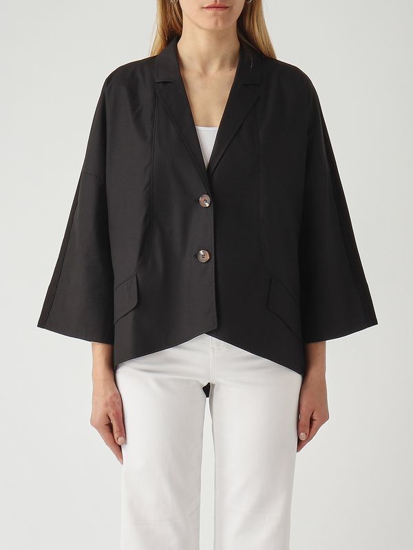 Women's Bristol stretch cotton blend jacket Black Nenette