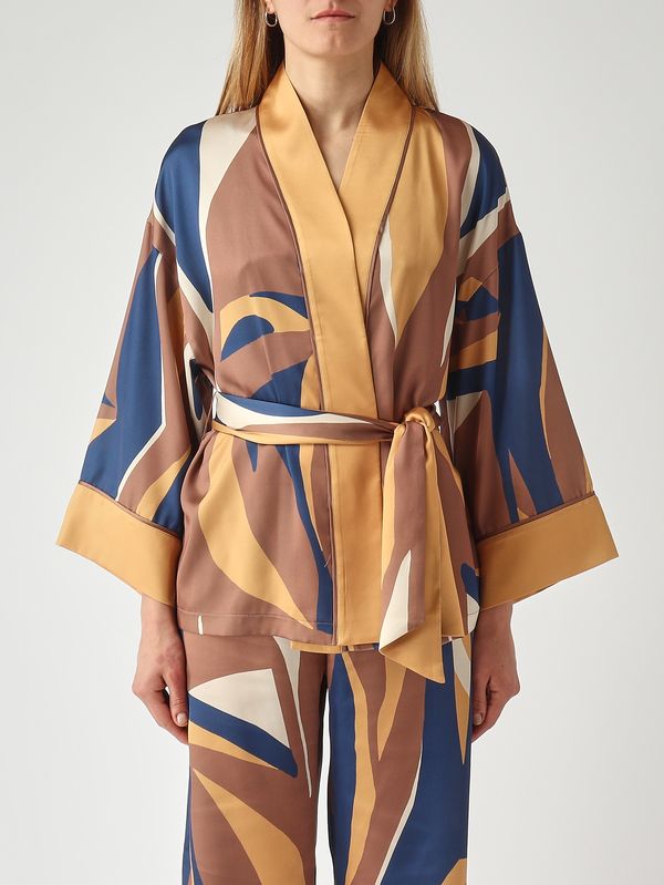 Kimono femme Britney en twill de viscose Multicolore Nenette