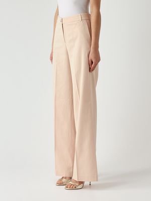 3. Pantalone donna Erica in misto cotone Cipria