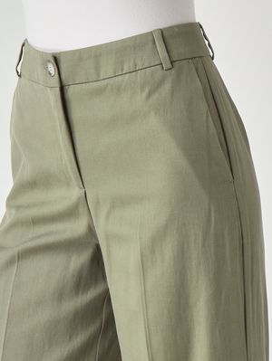 5. Pantalone donna Erica in misto cotone Salvia