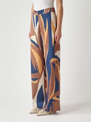 3. Pantalón de mujer Eter en sarga de viscosa. Fantasía