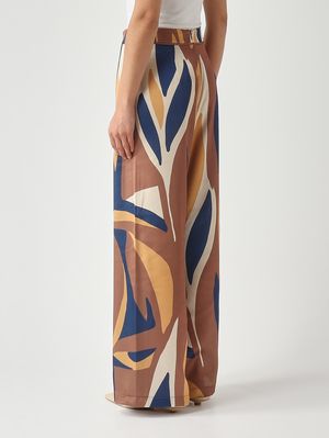 4. Pantalón de mujer Eter en sarga de viscosa. Fantasía
