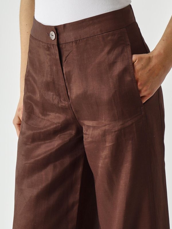 5. Pantalon femme Eufemia en lin mélangé Cacao Nenette eufemia