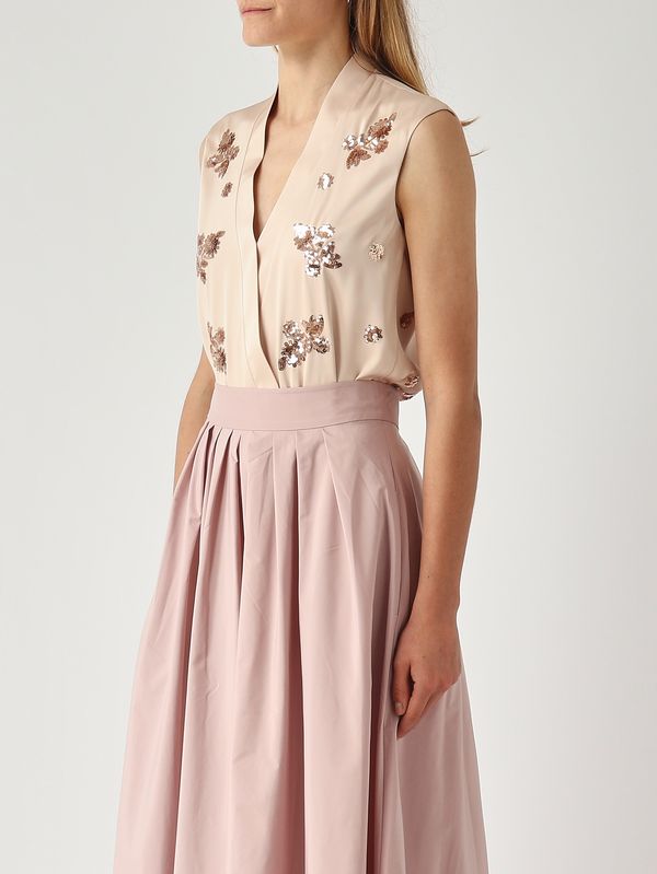 3. Body femme en satin Champagne Nenette faraway