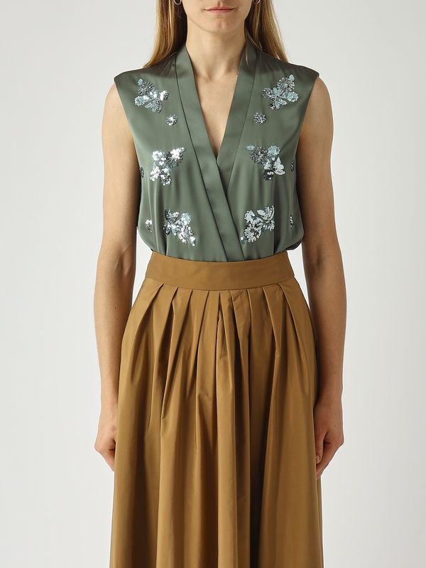 1. Body de mujer de satén Salvia Nenette faraway