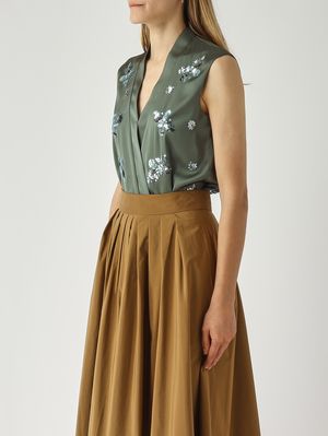 3. Body de mujer de satén Salvia