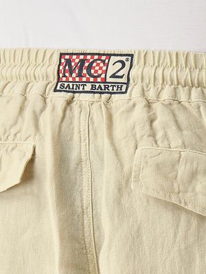 5. Pantalon pour homme Calais en lin Beige