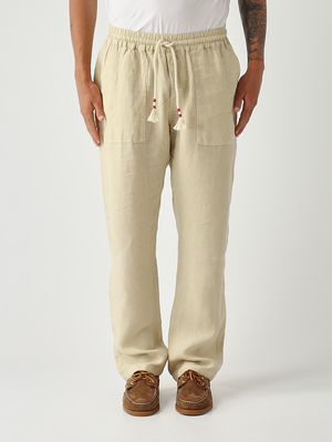 1. Pantalon pour homme Calais en lin Beige