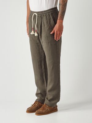 3. Men's Calais linen trousers Military
